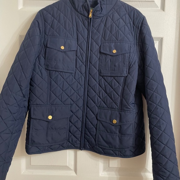 Lauren Ralph Lauren diamond quilted car coat size large - Picture 2 of 9